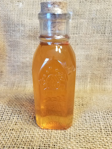 Honey - Eight Ounces of Pure Honey in Glass Jar with Cork